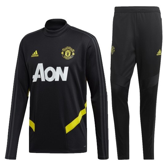 Chandal Del Niños Manchester United 2019-2020 Oro Negro